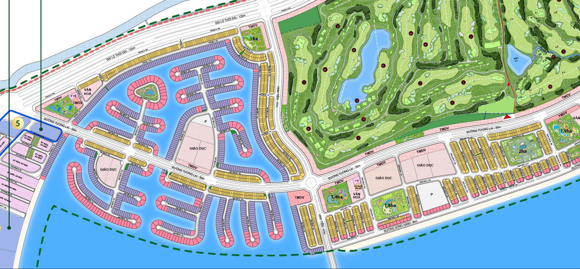 Vị trí nhà phố liền kề Vịnh Tiên